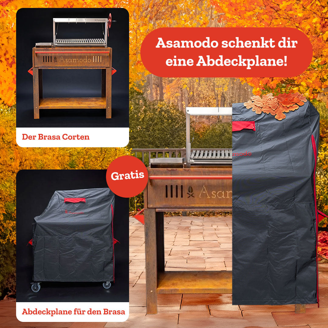 Brasa Corten Herbst-Bundle (Abdeckplane gratis)