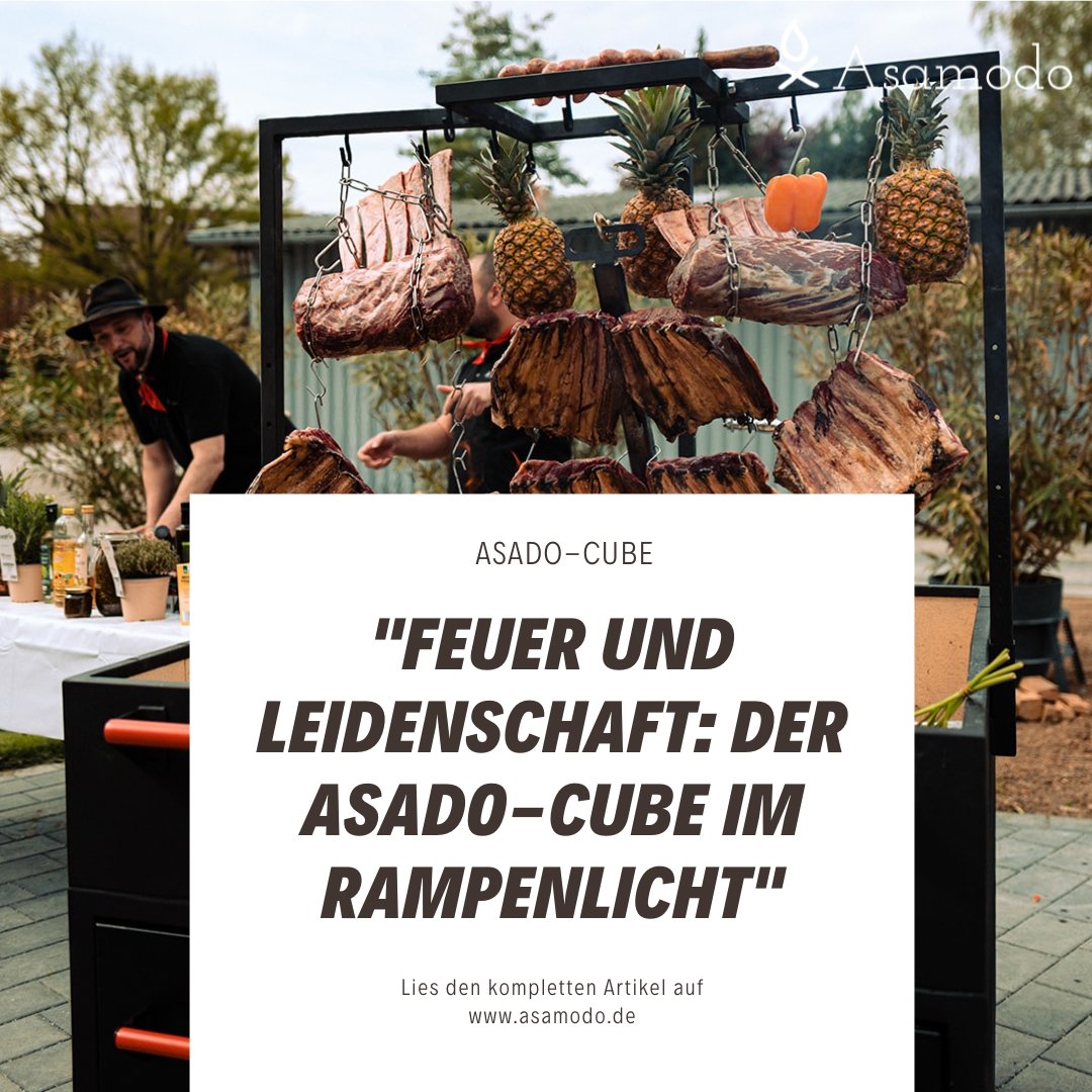 Feuer und Leidenschaft: Der Asado-Cube im Rampenlicht - Asamodo